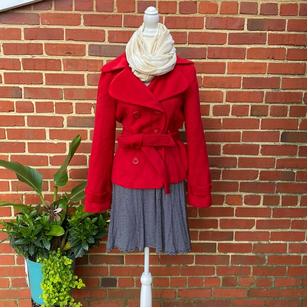 Red Pea Coat
